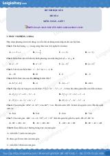 Đề thi giữa kì 2 Toán 7 - Đề số 4 - Kết nối tri thức